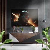 Darth Wader Brushed Aluminum Dibond Wall Art.